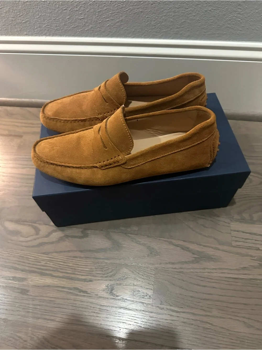 Jack Erwin Parker Loafers in Tan Suede for Men